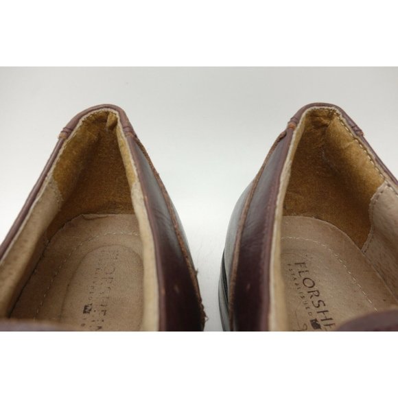 Florsheim Burgundy Dress Casual Split Toe Lace Up Oxfords Shoes Men\'s 12 D main image 6